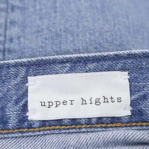 upper hights THE NIECE FLOW ワイドストレートデニムパンツ ジーンズ ジッパーフライ 23 ライトブルー