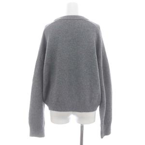 Deuxieme Classe 23AW ミドルゲージプルオーバーニット セーター 長袖 ウール グレー