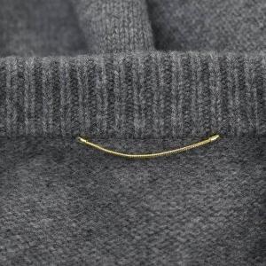 Deuxieme Classe 23AW ミドルゲージプルオーバーニット セーター 長袖 ウール グレー