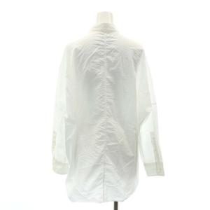 Deuxieme Classe ドロップショルダーシャツ 長袖 チュニック丈 白 ホワイト