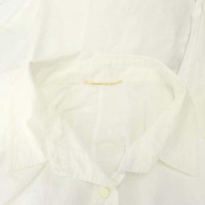 Deuxieme Classe ドロップショルダーシャツ 長袖 チュニック丈 白 ホワイト