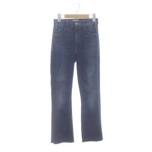 THE HUSLER ANKLE FRAY デニムパンツ ジーンズ カットオフ フレア 24 インディゴ