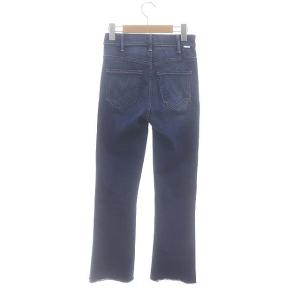 MOTHER THE HUSLER ANKLE FRAY デニムパンツ ジーンズ カットオフ フレア 24 インディゴ