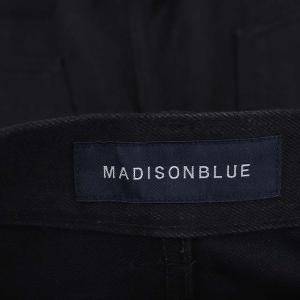 MADISONBLUE HEM CUT SLIM FLARE DENIM デニムパンツ ジーンズ カットオフ 00 黒 ブラック
