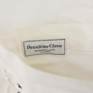 Deuxieme Classe デニムパンツ ジーンズ ストレート 40 白 ホワイト