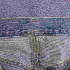 L'Appartement デニムパンツ ジーンズ ボタンフライ ダメージ加工 38 ライトブルー