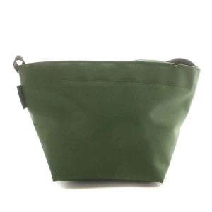Hervé Chapelier ポシェット ショルダーバッグ ナイロン 舟形 緑 グリーン 黒 ブラック