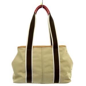 COACH トートバッグ ショルダーバッグ ナイロン ベージュ 5656