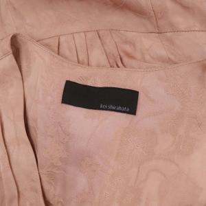 kei shirahata スタイリング styling/ ジャガードサテンワンピース ロング 半袖 1 ピンク
