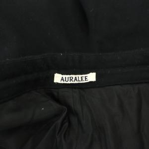 AURALEE SUPER SOFT WOOL FLANNEL EASY PANTS パンツ テーパード 2 M 黒 ブラック
