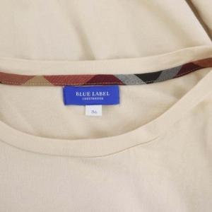 BLUE LABEL CRESTBRIDGE Tシャツ ワンピース ロング フレンチスリーブ 36 ライトベージュ