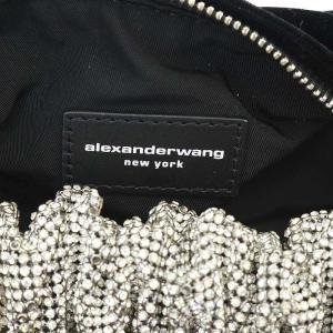 alexanderwang scrunchie ベルベット ミニバッグ ハンドバッグ ワンハンドル ブラック