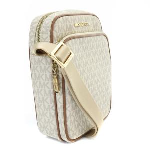 MICHAEL KORS MK スクエア ショルダーバッグ ロゴ 白 ホワイト