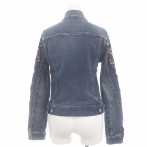 HYSTERIC GLAMOUR ロッカーズ ワッペン スタッズ デニムジャケット Gジャン ジージャン F 青 ブルー