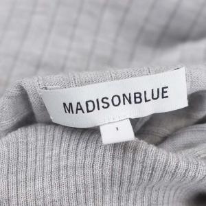 MADISONBLUE - 新品！MADISONBLUE カシミヤシルクリブニット グレー MADISONBLUE - 新品✨MADISONBLUE カシミヤ/シルク リブニット