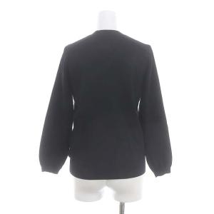 MADISONBLUE HELLO CREW L/S PO ニット セーター 長袖 プルオーバー XS 黒 ブラック 白 ホワイト