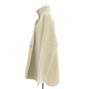 ENFOLD ソフトリバーケープコート 36 アイボリー
