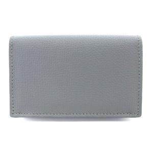 LOEWE アナグラム ビジネス カードホルダー ペブルグレインカーフ アスファルトグレー