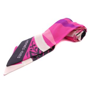 ソイエ JEU DE SOIE シルク ゲーム ツイリー スカーフ 総柄 ピンク