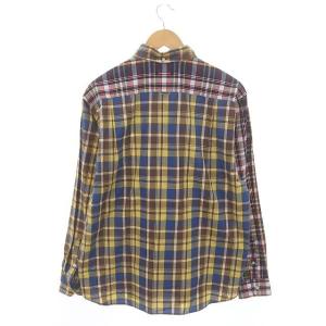 SOPHNET. STANDARD BIG B.D SHIRT スタンダードビッグシャツ チェックシャツ ボタンダウン 長袖 前開き ロゴ刺繍