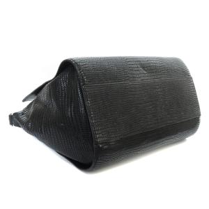 alexanderwang 型押しハンドバッグ トートバッグ レザー 黒 ブラック