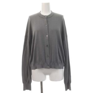 23SS WIDE CROPPED CARDIGAN カーディガン ニット 38 グレー /MF OS