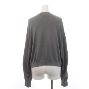 ENFOLD 23SS WIDE CROPPED CARDIGAN カーディガン ニット 38 グレー /MF OS