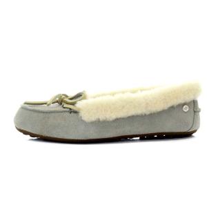 UGG australia ソラーナ ローファー Solana Loafer スリッポン リボンモチーフ スエード US6 23cm グレー