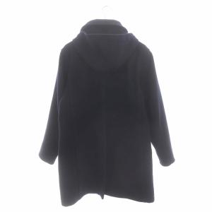 DANTON ウールモッサコート アウター フード 42 紺 ネイビー