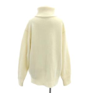 Deuxieme Classe ミドルゲージタートル ニット セーター 長袖 白 ホワイト