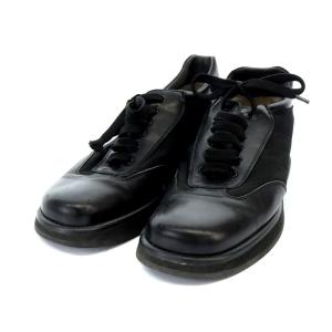 Salvatore Ferragamo SPORT スニーカー レザー 8 25.5cm 黒 ブラック SH