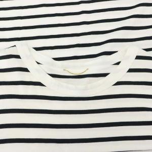 Deuxieme Classe 23SS Couth ボーダー Tシャツ カットソー 長袖 白 黒 ホワイト ブラック