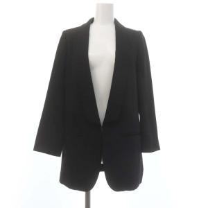 GROSSY ツイルジャケット 総裏地 センターベント 36 黒 ブラック /MF OS