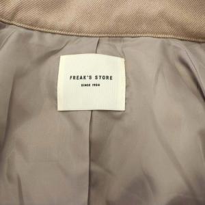 FREAK'S STORE ウーリースタンドカラー コート アウター ロング F ピンクブラウン