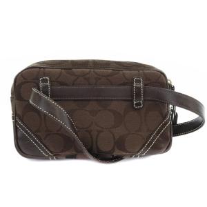 COACH シグネチャー ベルテッド ショルダーバッグ 茶色 ブラウン 6849