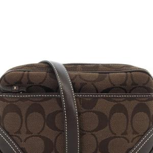 COACH シグネチャー ベルテッド ショルダーバッグ 茶色 ブラウン 6849