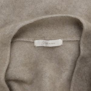 Plage Fur カーディガン ニット 長袖 Vネック ウール グレージュ