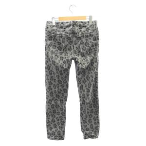 upper hights THE STELLA レオパードデニムパンツ ジーンズ ストレッチ ダメージ加工 25 グレー