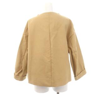 Drawer ドロップショルダー ジャケット クロップド丈 36 ベージュ