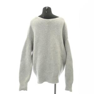 Deuxieme Classe ROMANCE KNIT Vネック ニット セーター プルオーバー 長袖 ウール グレー