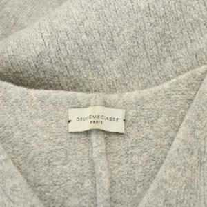 Deuxieme Classe ROMANCE KNIT Vネック ニット セーター プルオーバー 長袖 ウール グレー