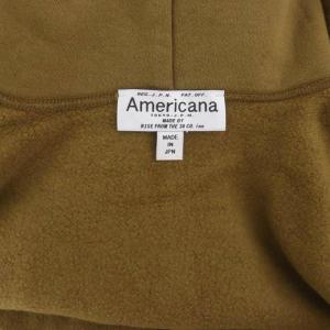AMERICANA ドゥーズィエムクラス別注 サイドZIPスウェットワンピース ロング 長袖 フード 裏起毛 カーキ