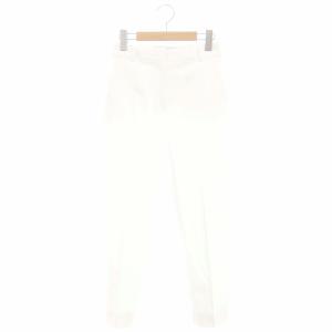 23SS センタープレスパンツ スリム アンクル丈 34 白 ホワイト