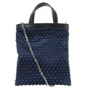 ストーン メッシュ ミニトートバッグ ショルダーバッグ 2way