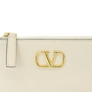 VALENTINO GARAVANI  Vロゴ コインパスケース レザー カード入れ 白 ホワイト