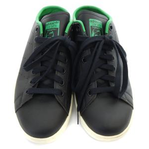 adidas Originals スタンスミス STAN SMITH MULE サンダル スニーカー レザー 23.5cm 黒 ブラック 緑 グリーン FX5858