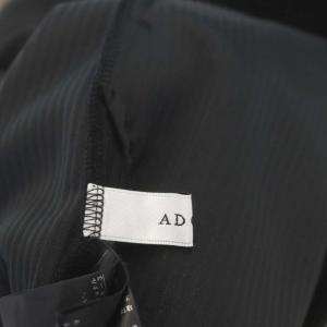 ADORE クリアライトリブパンツ ワイド ニット 36 黒 ブラック