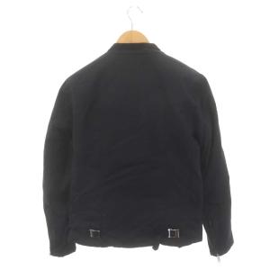 JAMES GROSE 中綿ジャケット ライダースジャケット ブルゾン ジップアップ 36 黒 ブラック
