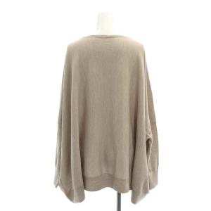 L'Appartement 22AW B/N Volume ニット セーター 長袖 プルオーバー  ウール F ベージュ