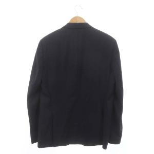 HUGO BOSS GUABELLO SUPER120 テーラードジャケット ブレザー チェック 52A XL 紺 ネイビー